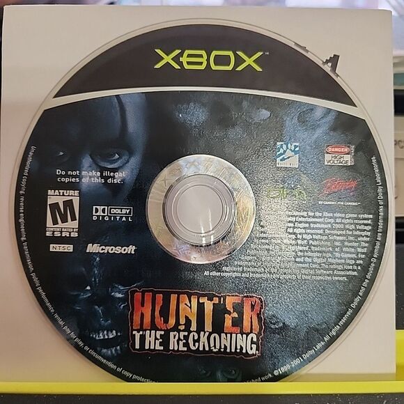 Hunter The Reckoning (Microsoft Xbox, 2002) Disc Only - Tested - Picture 1 of 1